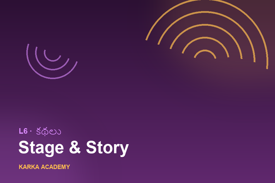 Stage & Story in Telugu (L6)